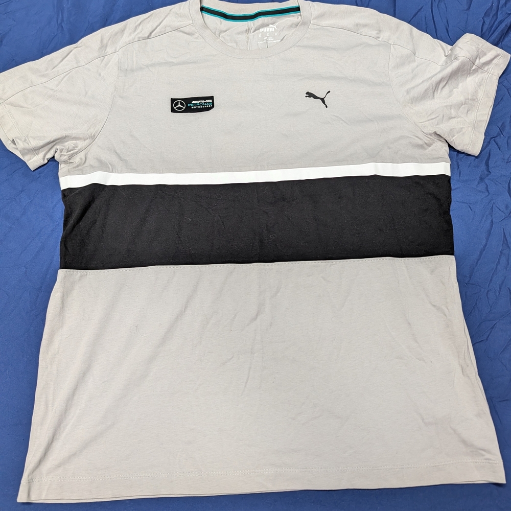 Puma Gray and Black Men's Shirt